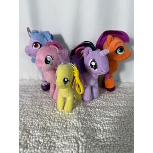 My Little Pony Plush Lot of 5, G5 Movie, Izzy, Pipp, Zipp, Hitch, 4" 5" 6"‎